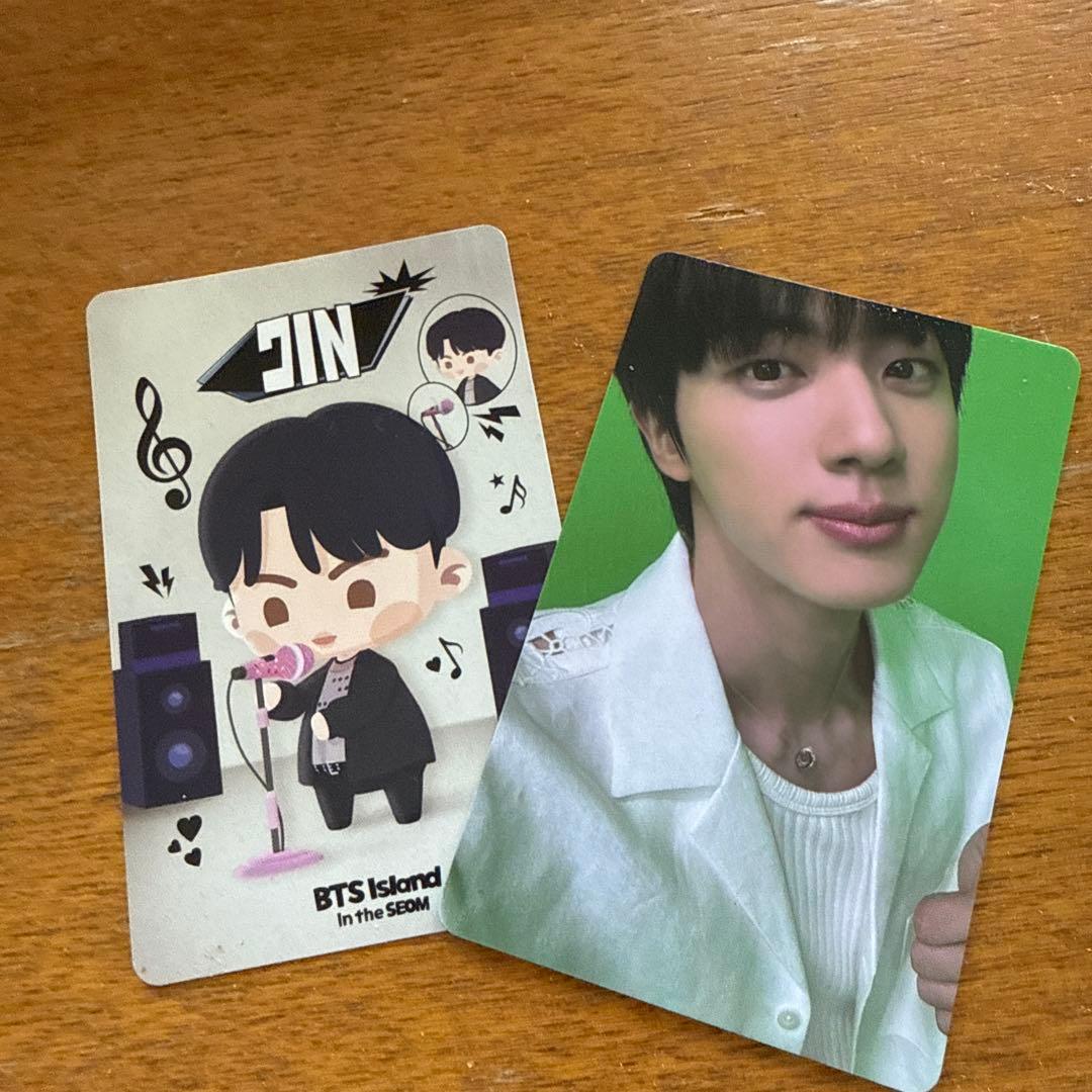 BTS ジン JIN 公演地限定 ギターチャーム 幕張 千葉&入場特典トレカ