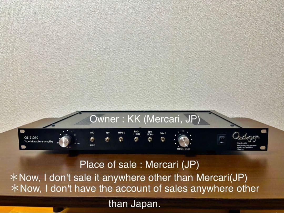 oz design OZ-21010 真空管マイクプリ 限定価格2/13まで】oz design OZ-21010 真空管マイクプリ - メルカリ