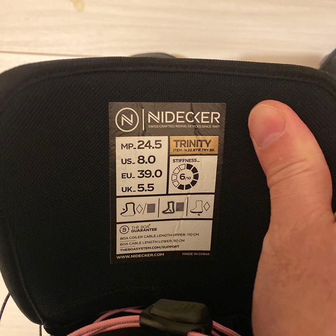 NIDECKER TRINITYスノーボードブーツ 24.5cm