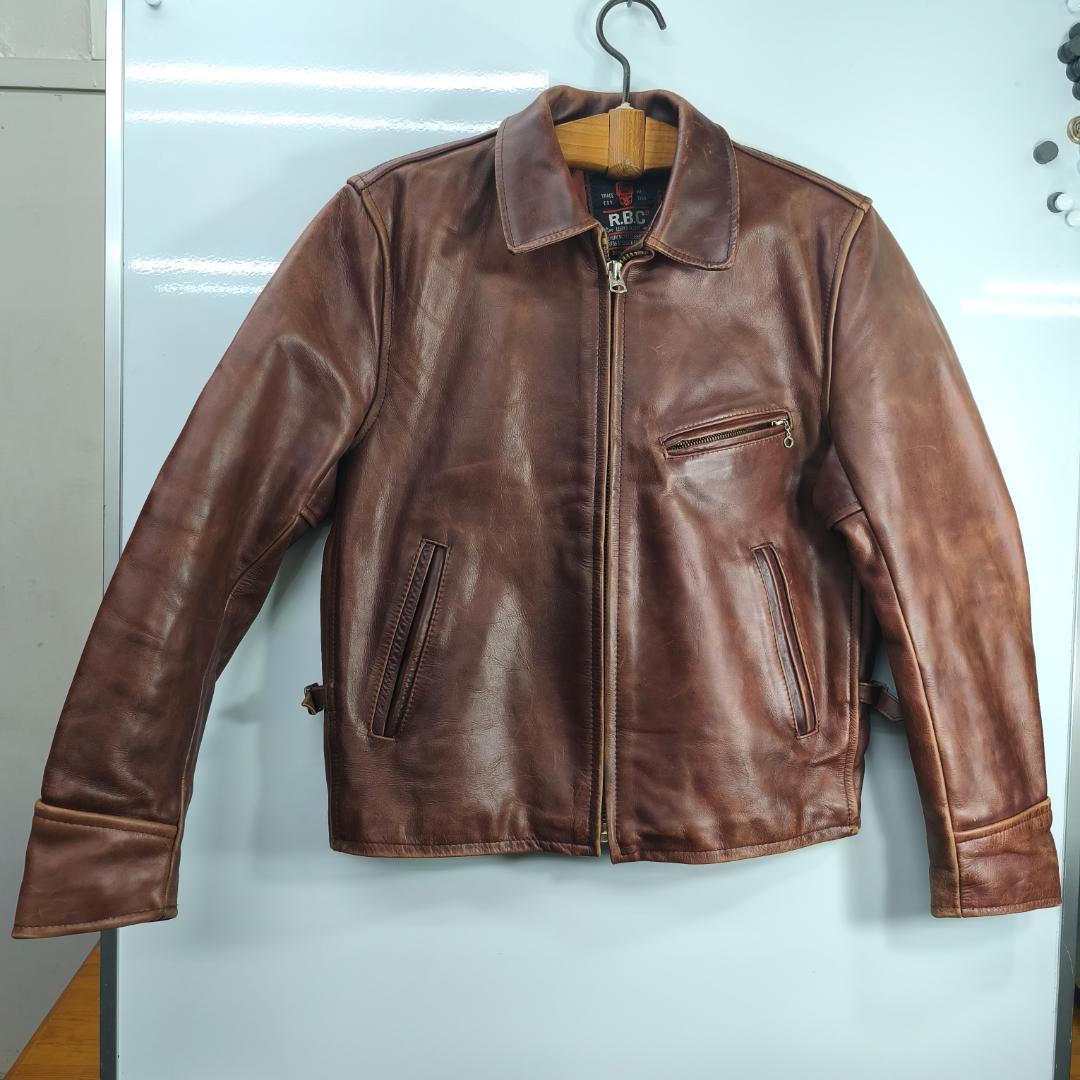 R.B.C (RBC)レザージャケット サイズ38 　レッドブラウン　TALON R.B.C