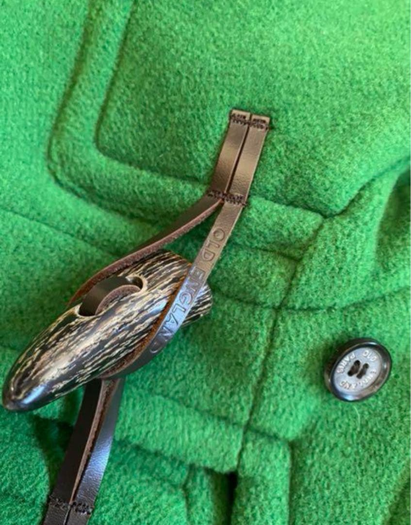珍しいお色 美品 OLD ENGLAND 限定ボッテガグリーンダッフルコート