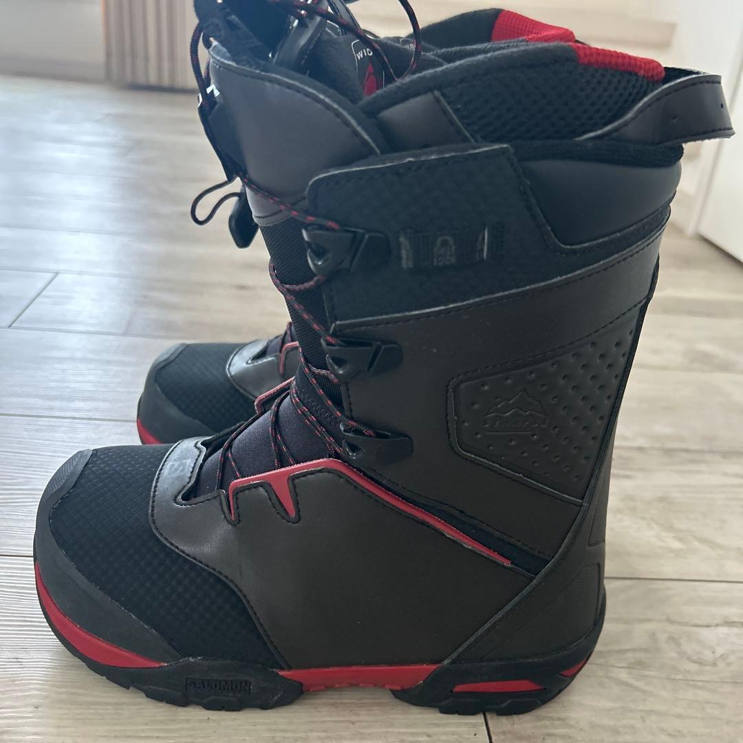 Salomon スノーボードブーツ ブラック/レッド 25.5cm