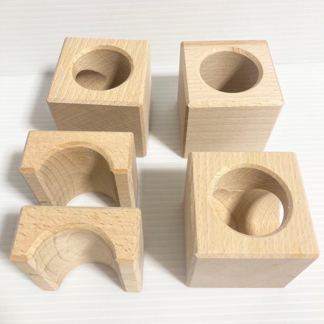 Mtoys アトリエ トンネルキューブ ピタゴラ 積み木 木製 - メルカリ