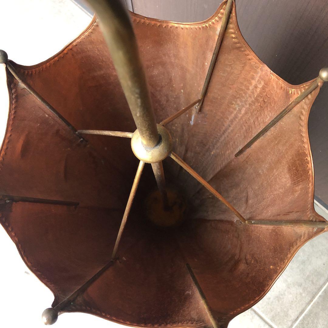 イタリア製 アンティーク品 傘型傘立て アンブレラスタンド 銅製