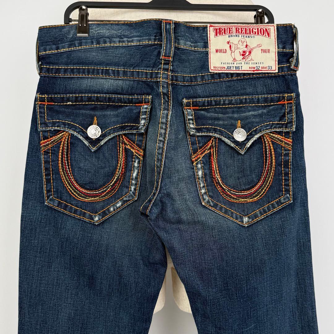 TRUE RELIGION JOEY BIG T 極太ステッチ デニム W32 - メルカリ