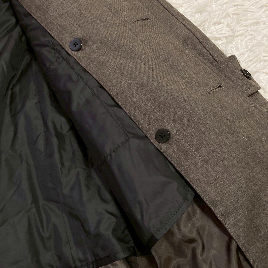 《美品》 TAKEO KIKUCHI コート ブラウン M ビジネス キレイめ