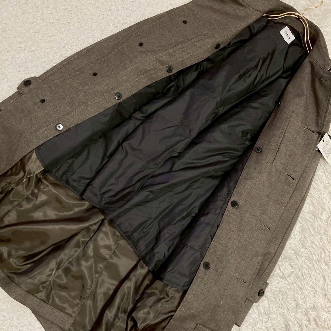 《美品》 TAKEO KIKUCHI コート ブラウン M ビジネス キレイめ