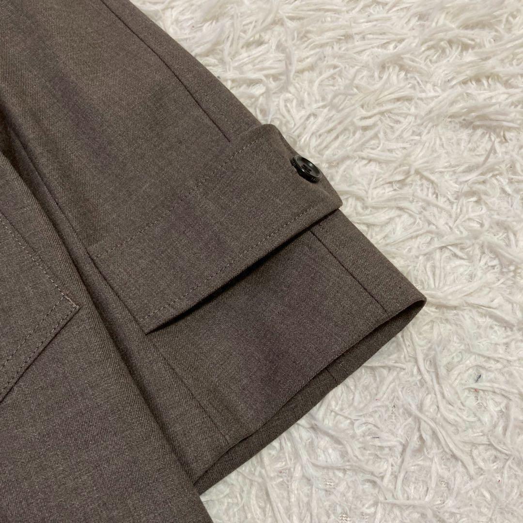 《美品》 TAKEO KIKUCHI コート ブラウン M ビジネス キレイめ