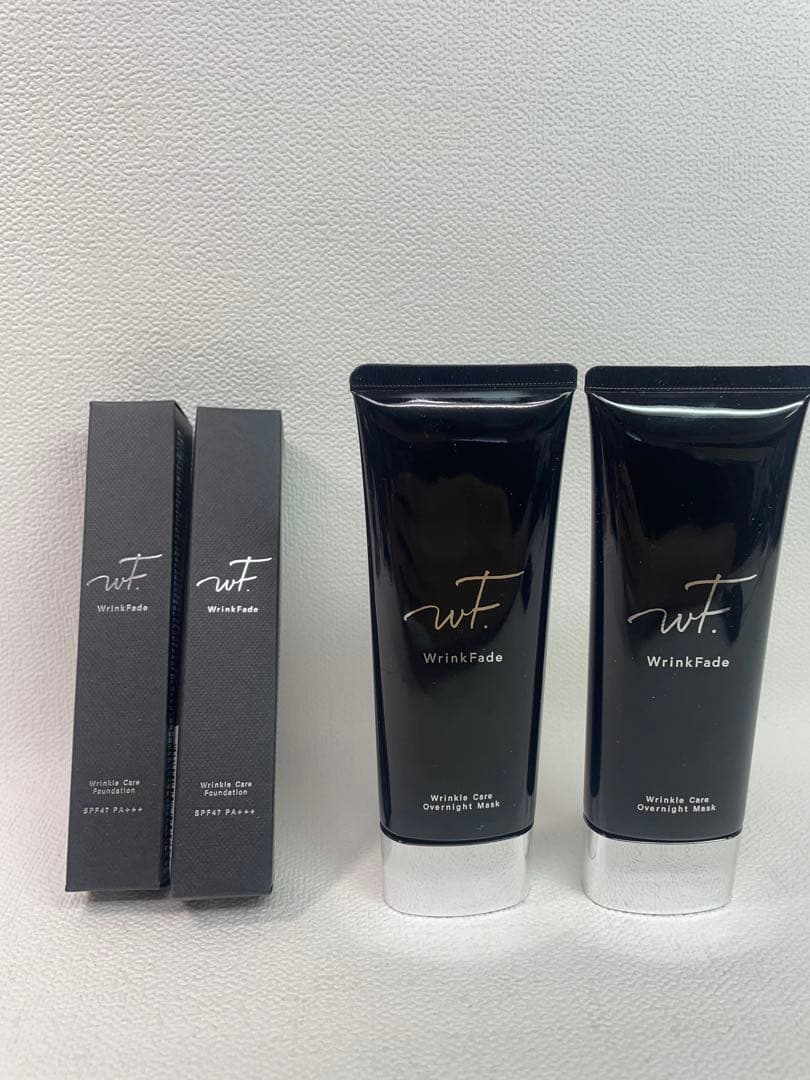 WrinkFade カバーファンデーション　オーバーナイトマスク 4本セット WrinkFade（リンクフェード） 薬用リンクルケア オーバーナイトマスク