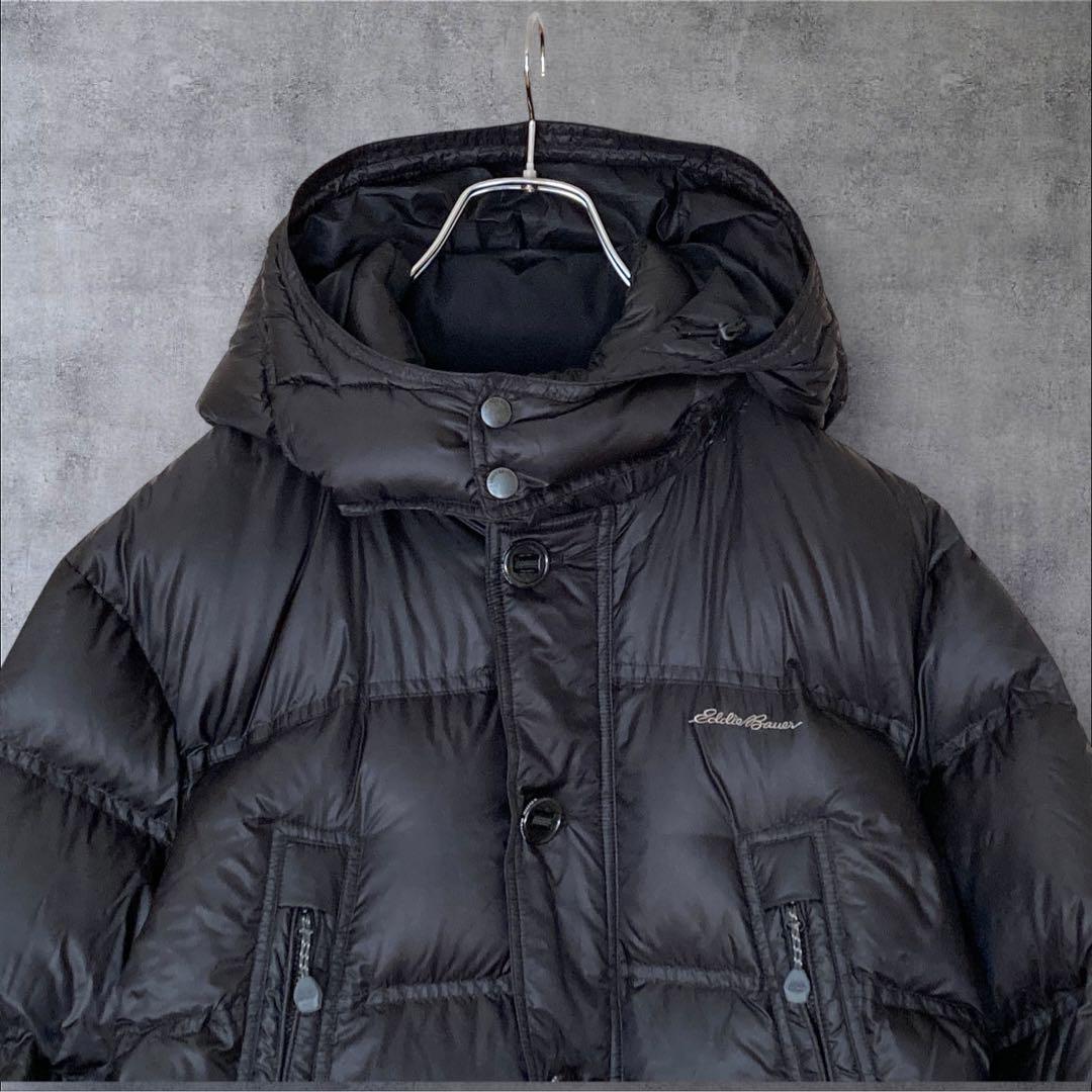 極美品】Eddie Bauer EB900 メンズ ダウンジャケット 黒 M - メルカリ