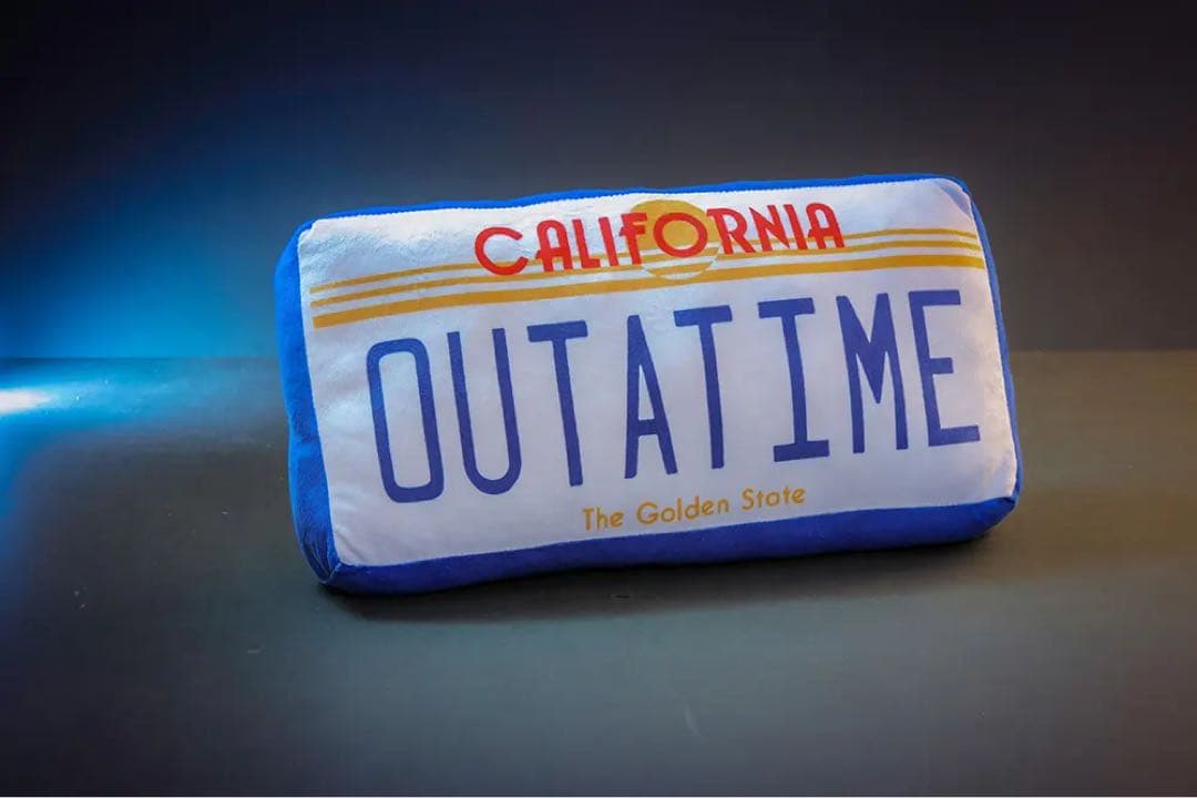 【希少】バック・トゥ・ザ・フューチャー ナンバープレート クッション 会場限定