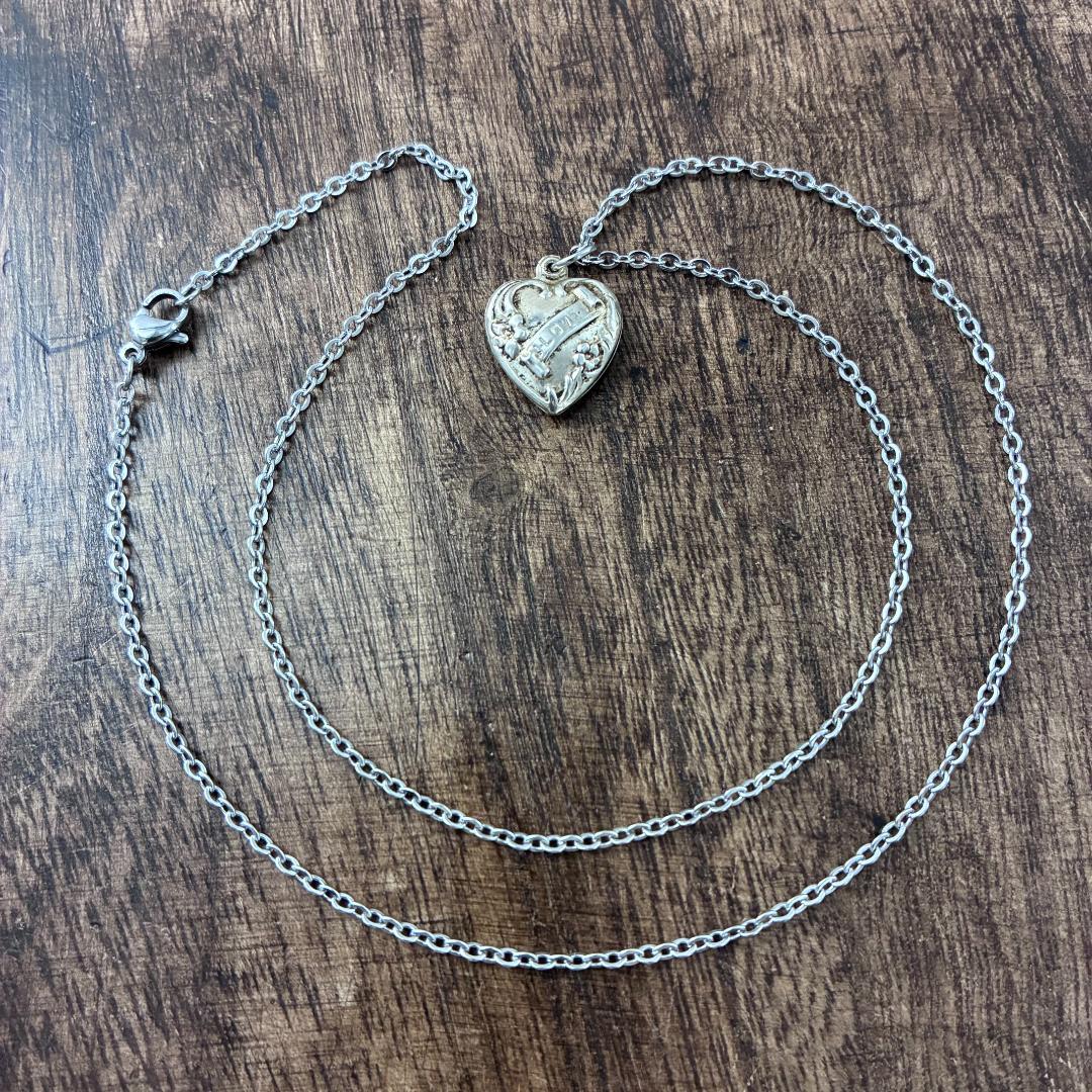 スウィートハートジュエリーI LOVE U勿忘草 シルバーヴィンテージ