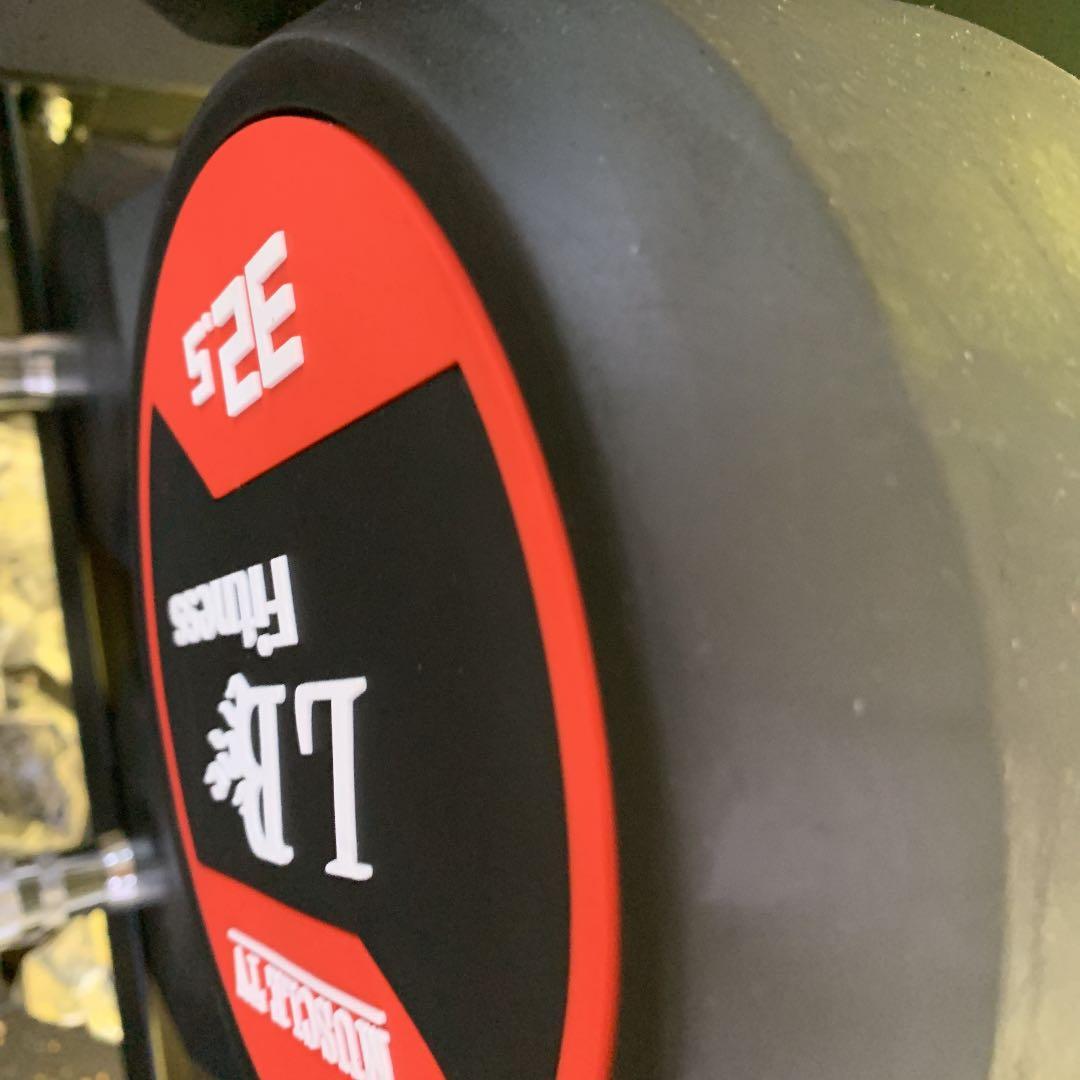 32.5kg ラバーダンベル 2個