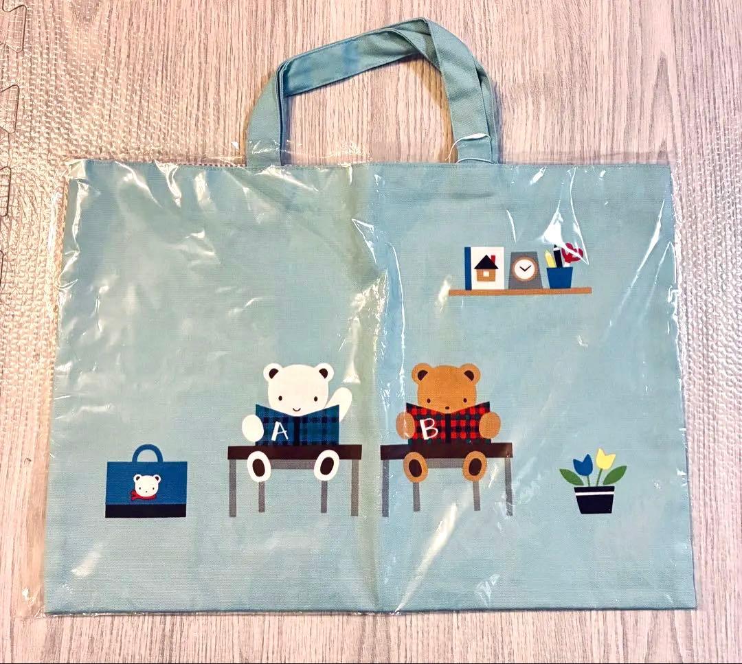 ファミリア レッスンバック 水色 - メルカリ