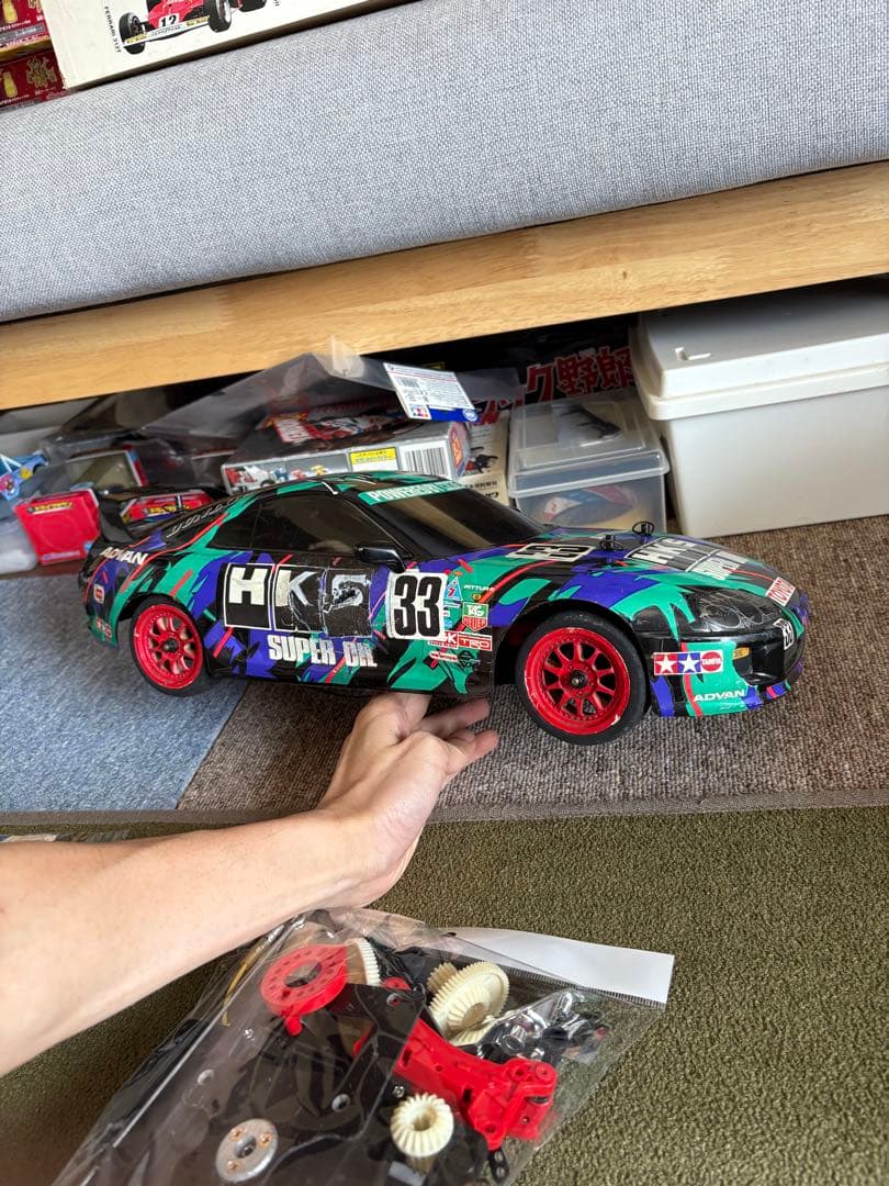 タミヤ　TA02？　スープラ　当時物　アドスペックプラス　まろ