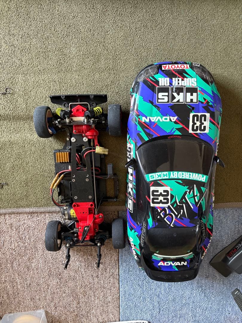 タミヤ　TA02？　スープラ　当時物　アドスペックプラス　まろ