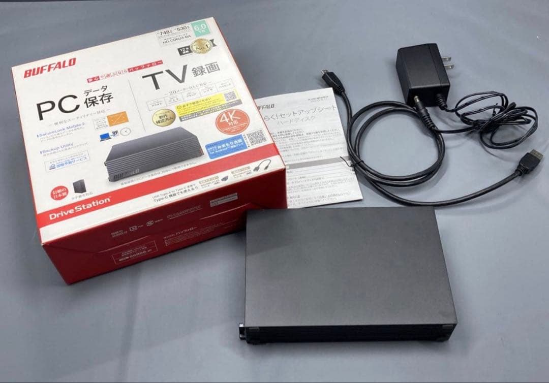 外付けハードディスク・ドライブ BUFFALO HD-EDS8U3-BC 6.0TB HDD