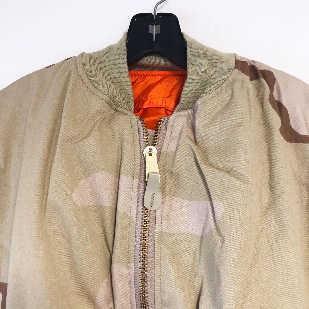 新品 デッド アルファアメリカ製 ALPHA MA-1 デザートカモ USA製