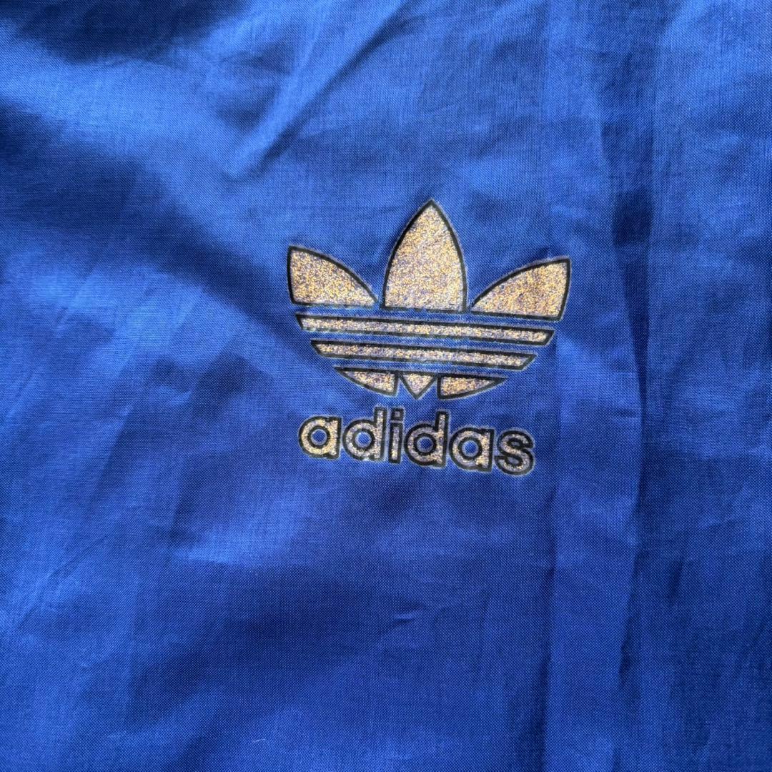美品 90's adidas アディダス ナイロン 上下セット デサント製 L