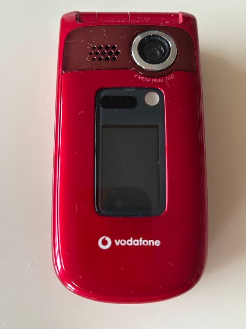 レア Vodafone ボーダフォン V601SH レッド ガラケー 携帯 美品 - メルカリ