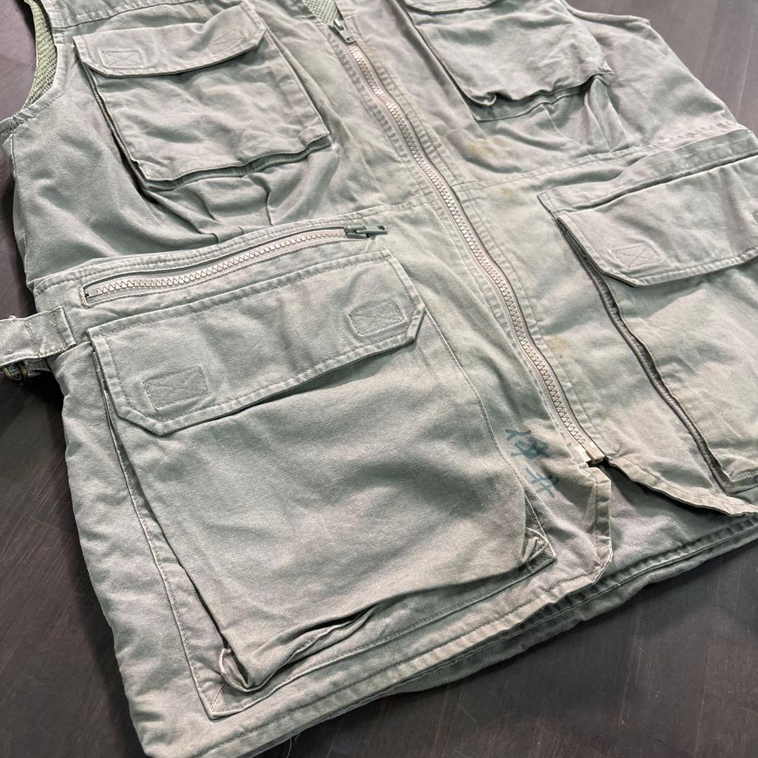7AS6 90's L.L.Bean フィッシングベスト　ミリタリーベスト　M