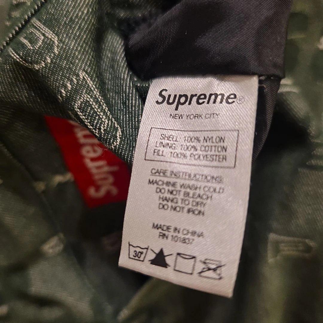 SUPREMEリバーシブル キルティングジャケット オリーブグリーン - メルカリ