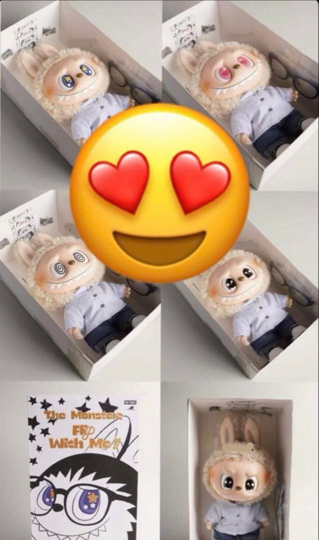 LABUBU BIGぬいぐるみ MONSTERS ラブブflip with me