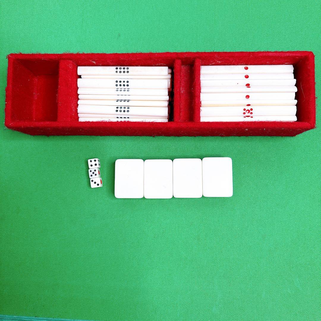 ミズノ　丸一　麻雀牌　背緑　国士　ジャンボ