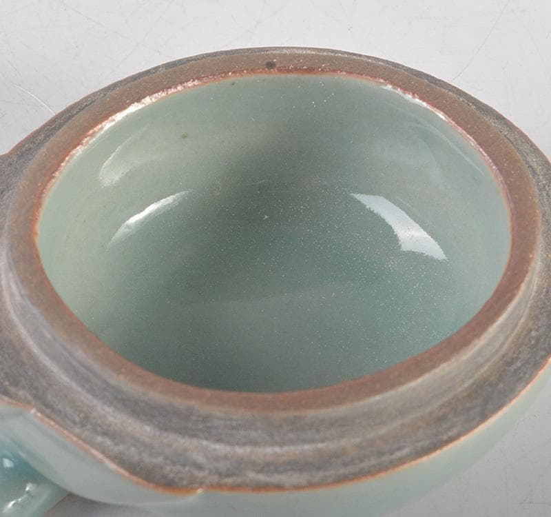 茶道具 京焼 三代 加藤利昇作 青磁 蓋置 香合 共箱 2点 V R5266 - メルカリ