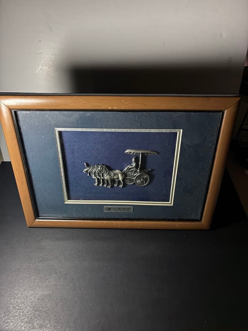 純銀 Ag999 馬車 立体額装｜公的検査証明書付中国 銀工芸 インテリアアート 純銀 Ag999 馬車 立体額装｜公的検査証明書付中国 銀工芸 インテリア