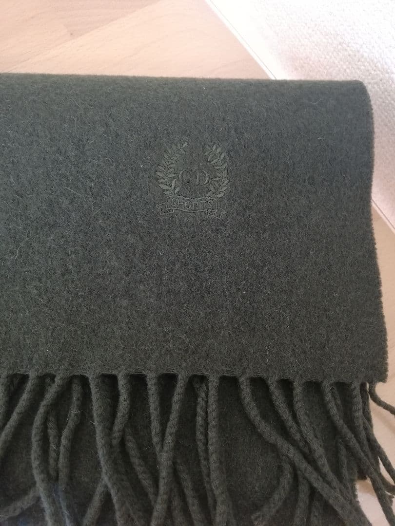 Christian Dior カシミヤマフラー ダークグリーン 美品】DIOR マフラー CDロゴ カシミヤ100% 緑 グリーン - メルカリ