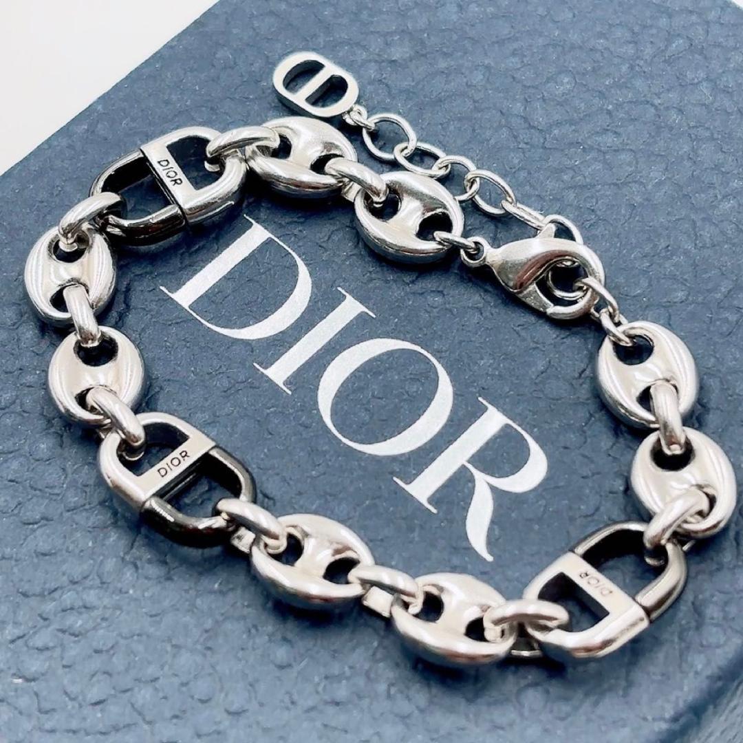 Dior 8 チェーンリンク ブレスレット クリスチャンディオール シルバー