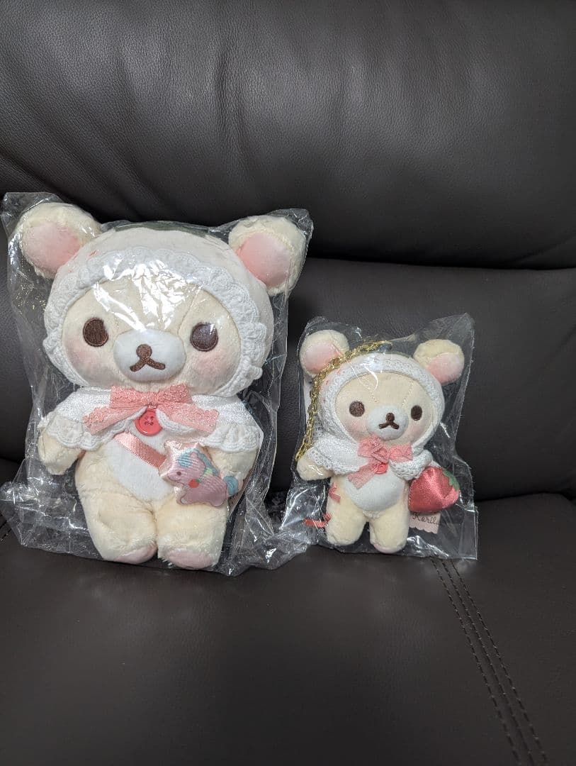 コリラックマ ぬいぐるみ ぶらさげぬいぐるみ 白イチゴ イチゴ リラックマ - 【限定】ぶらさげぬいぐるみ（とちぎのいちご大使