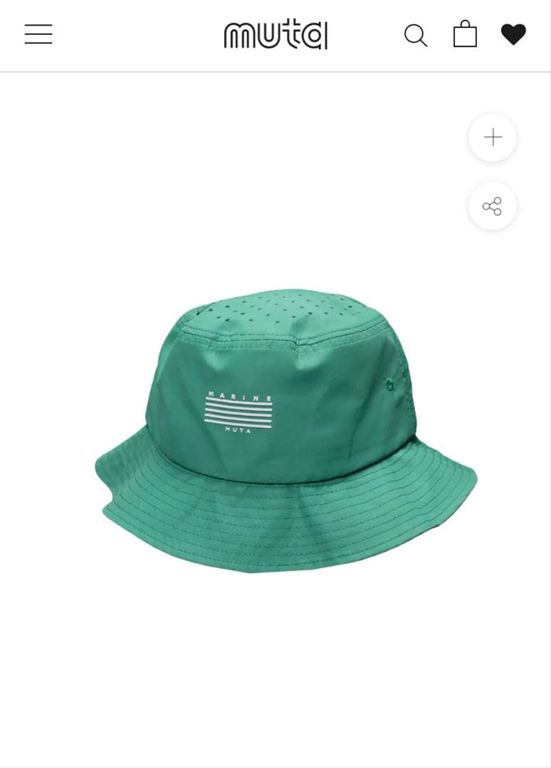 定価8250 muta ムータ マリン パンチング バケットハット フリーサイズ