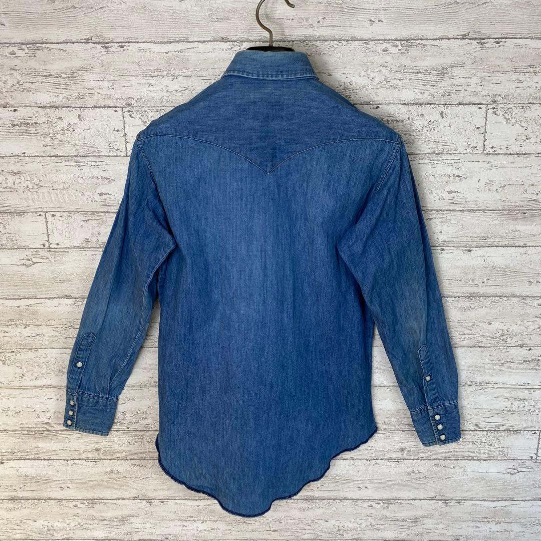 80's ラングラー ホースタグ USA製 Mサイズ相当 デニムシャツ - メルカリ