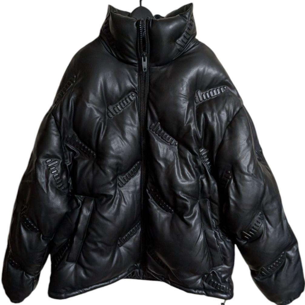美品・希少】ZARA フェイクレザー ダウンジャケット パフジャケットL