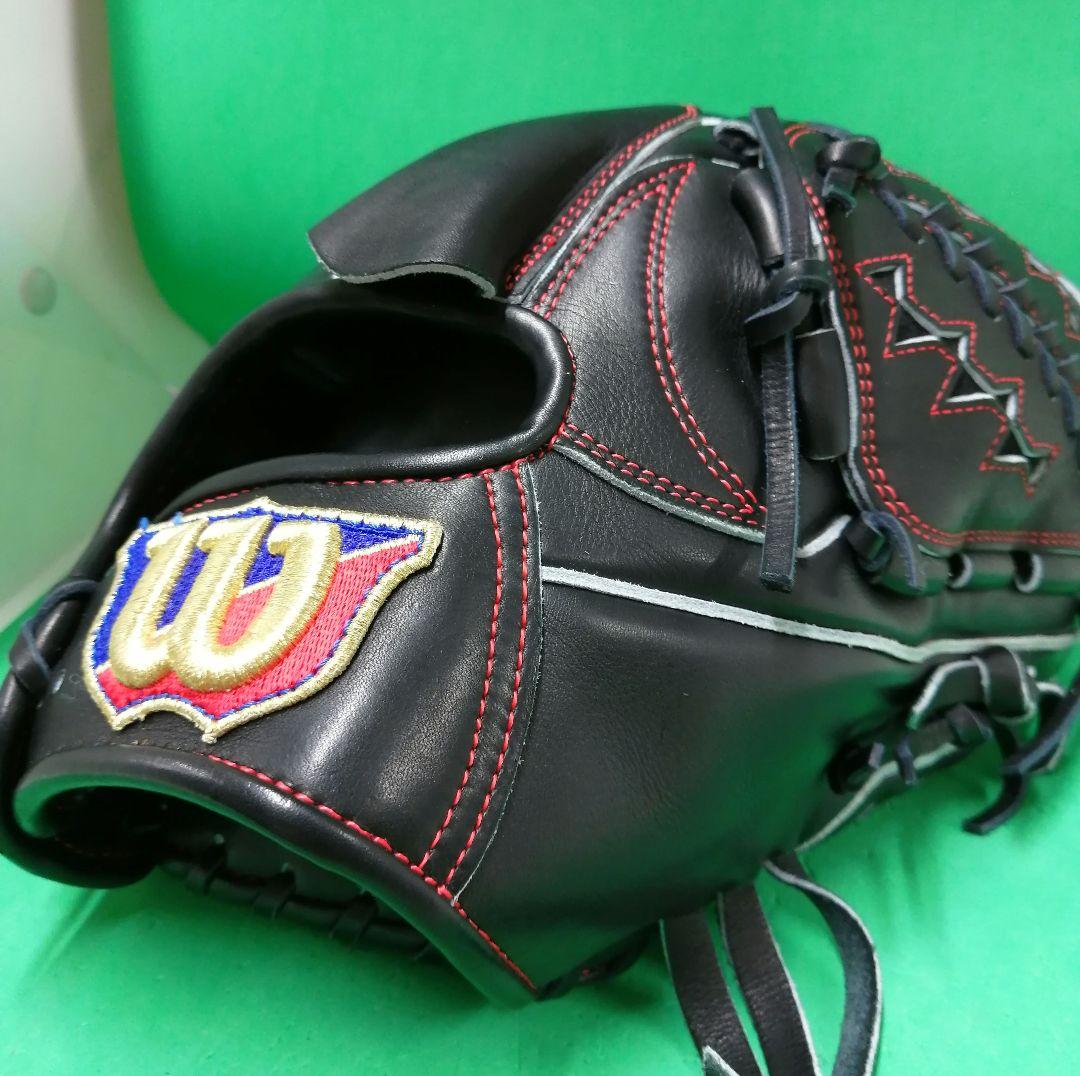 414.限定品Wilsonプレミアムキップ硬式グラブ 超限定プレミアムキップレザー】ウィルソン 硬式 グローブ グラブ 外