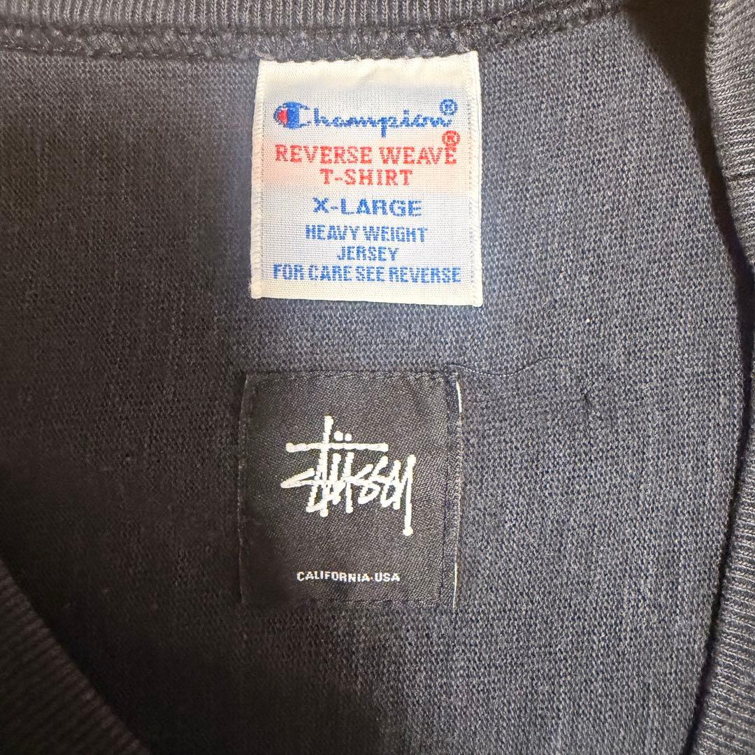 Champion × Stussy REVERSE WEAVE ARMY - メルカリ