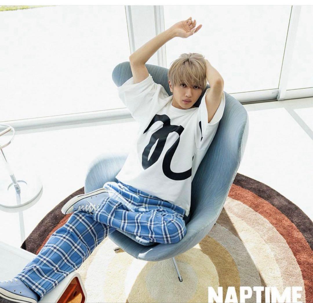 新品未使用 NAPTIME プリントBIGT- SHIRTS-総柄　＋キャップ