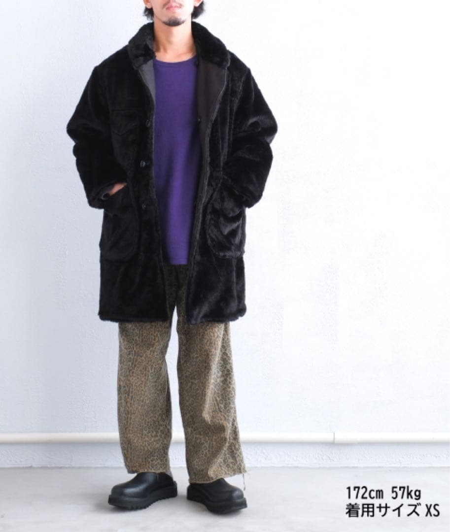 ENGINEERED GARMENTS ショールカラーボアリバーシブルコート - メルカリ