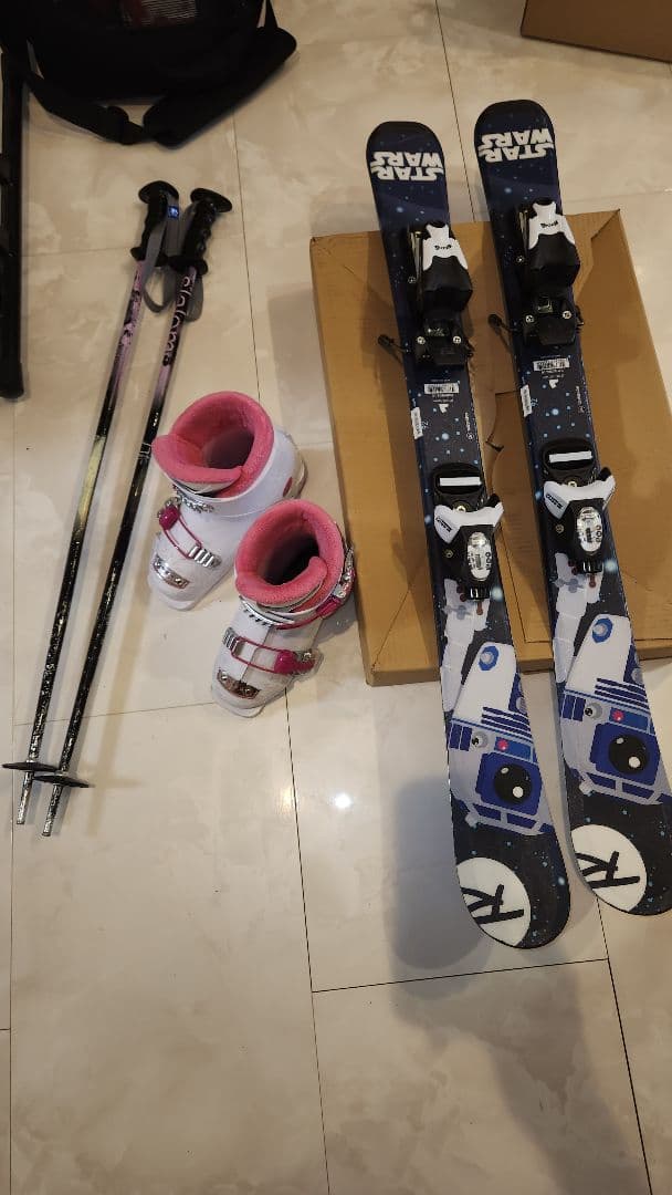 子供スキー　R2-D2 スターウォーズ 92cm ブーツ18cm 子供スキー R2-D2 スターウォーズ 92cm ブーツ18cm 子供スキー R2-D2