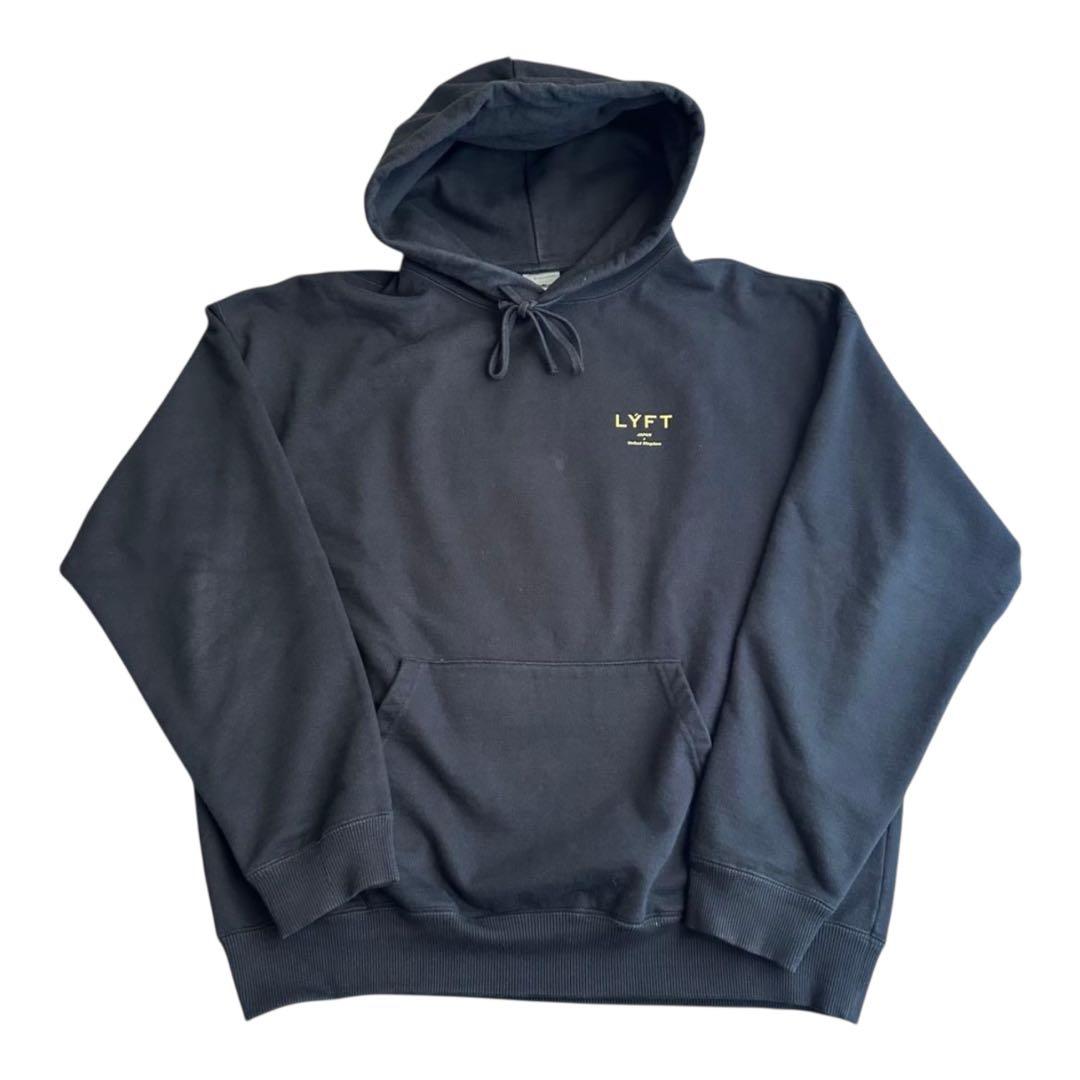 美品】LYFT リフト オーバーサイズ パーカー ブラック オリンピア 筋