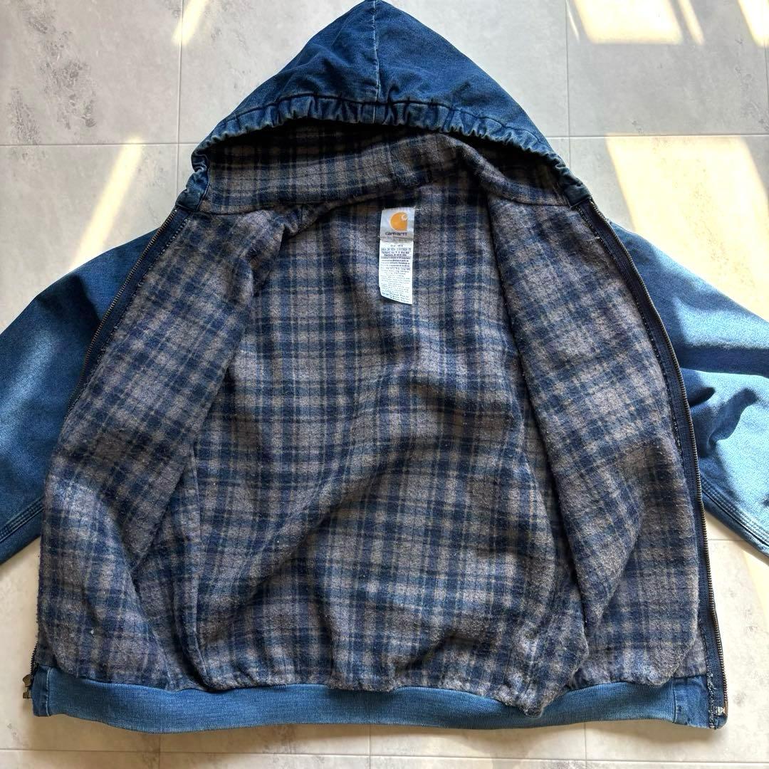 Vintage】カーハート デニム アクティブジャケット 裏地付き 00s