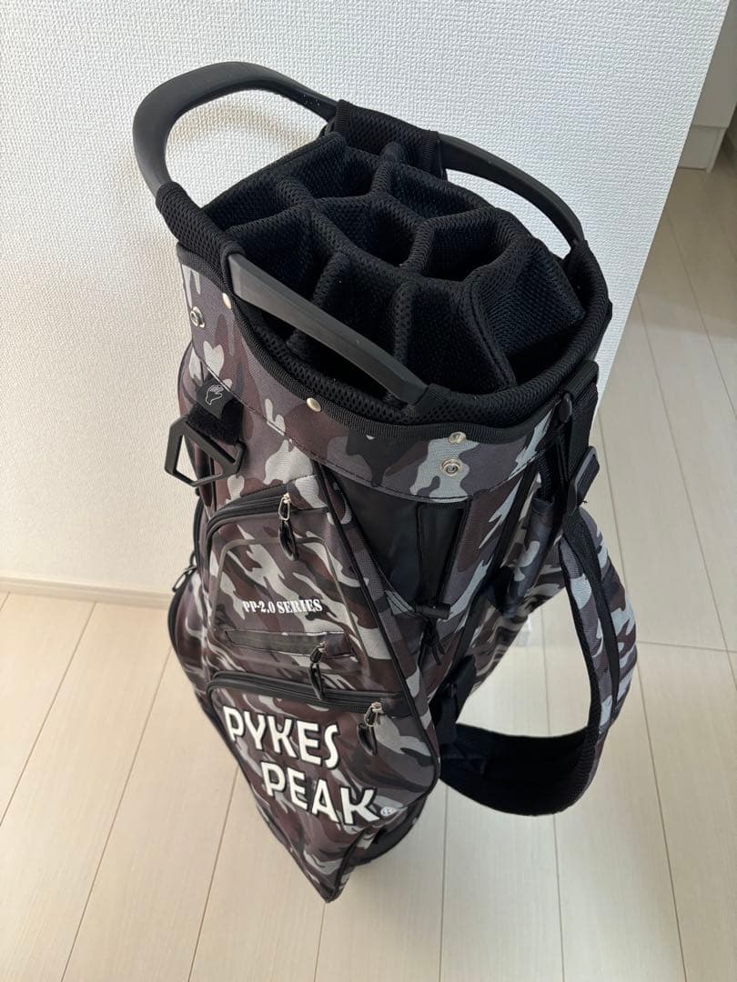 【週末限定価格】キャディバッグ ゴルフバッグ 14分割 パイクスピーク PYKES PEAK（パイクスピーク） キャディバッグ(カートタイプ)【軽量