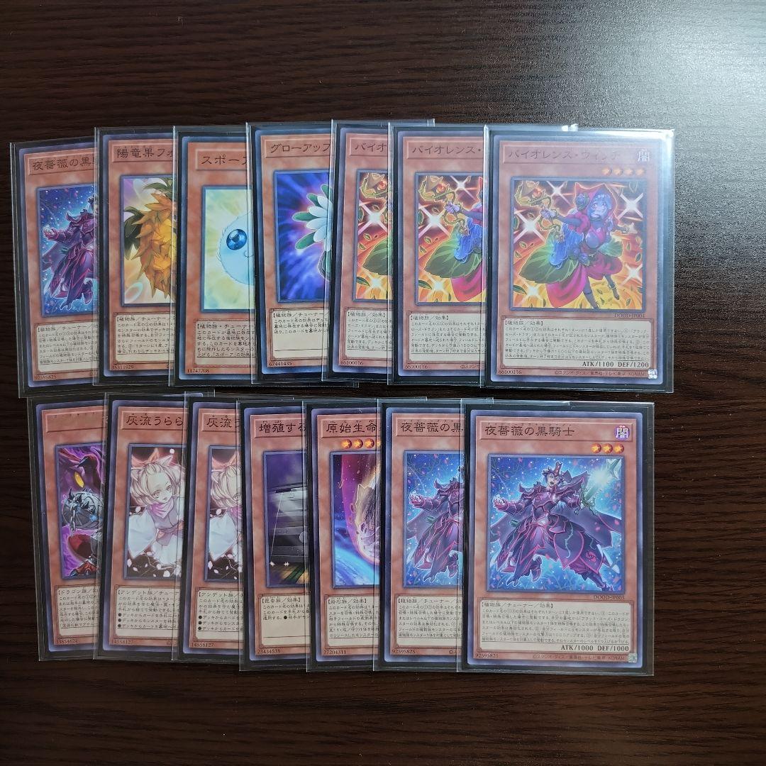 遊戯王【ローズ・ドラゴン】デッキ ブラッド・ローズ・ドラゴン .スリーブ付.