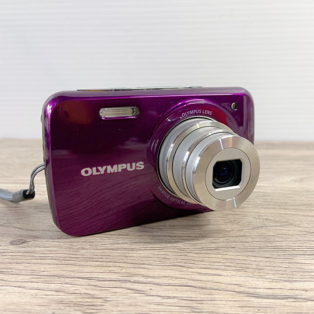 OLYMPUS VH-210 パープル 14MP 5倍ズーム デジカメ - メルカリ