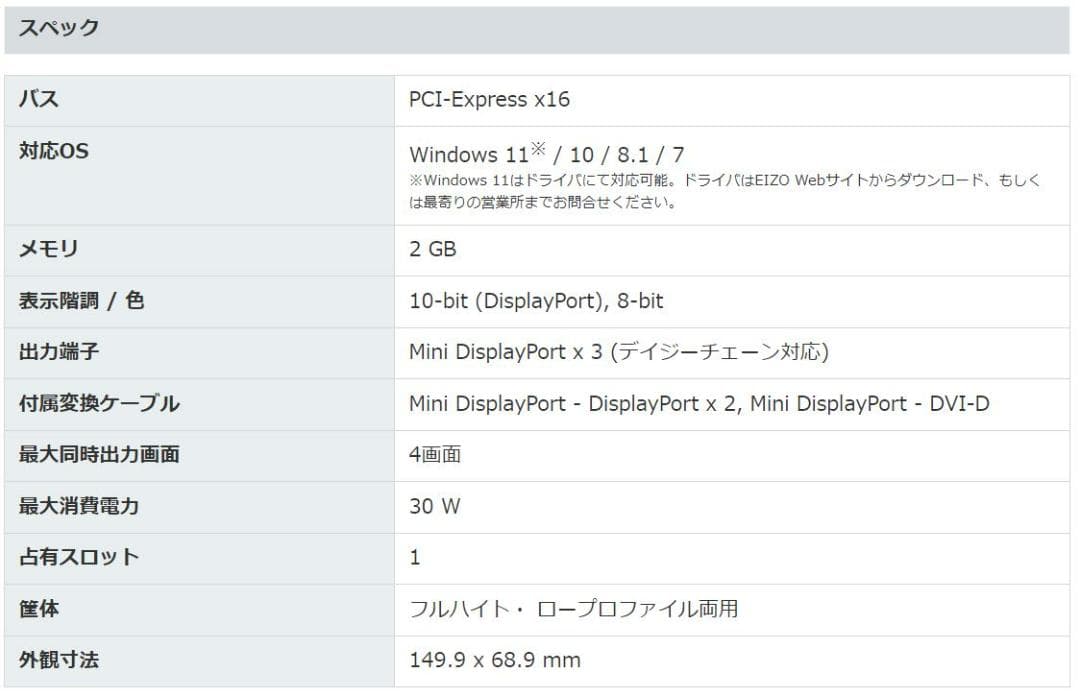 新品 EIZO MED-XN31LP（Nvidia Quadro P400同等） - メルカリ