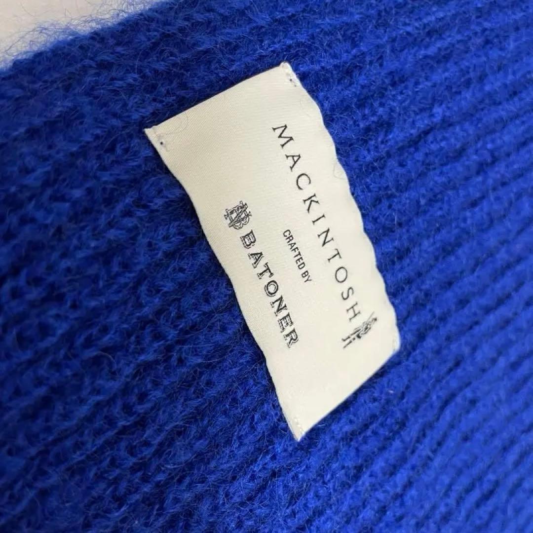 MACKINTOSH BATONER バトナー コラボ マフラー ブルー - メルカリ