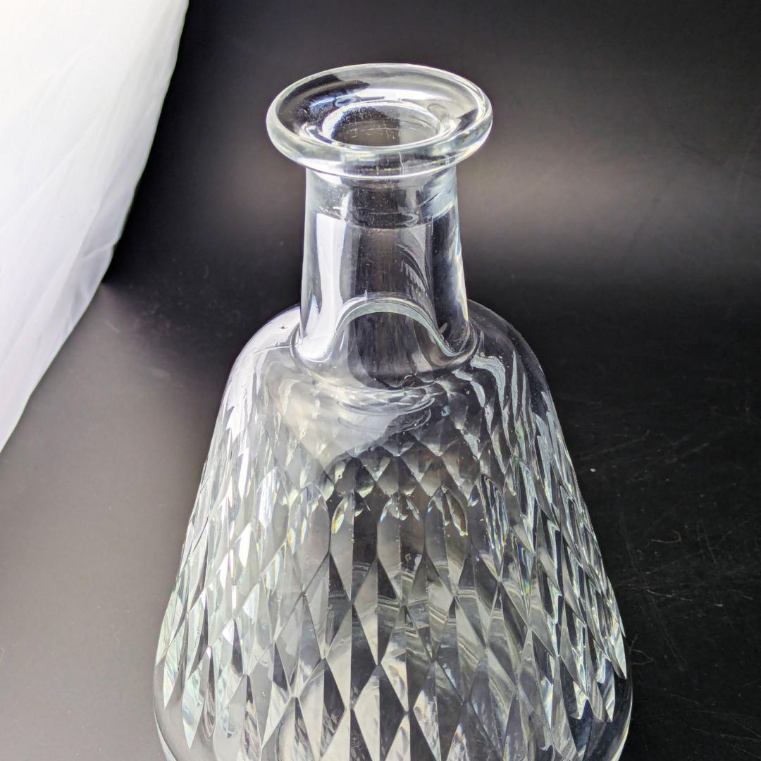 バカラ アルマニャック ダイヤカット デキャンタ 仏ヴィンテージ 刻印