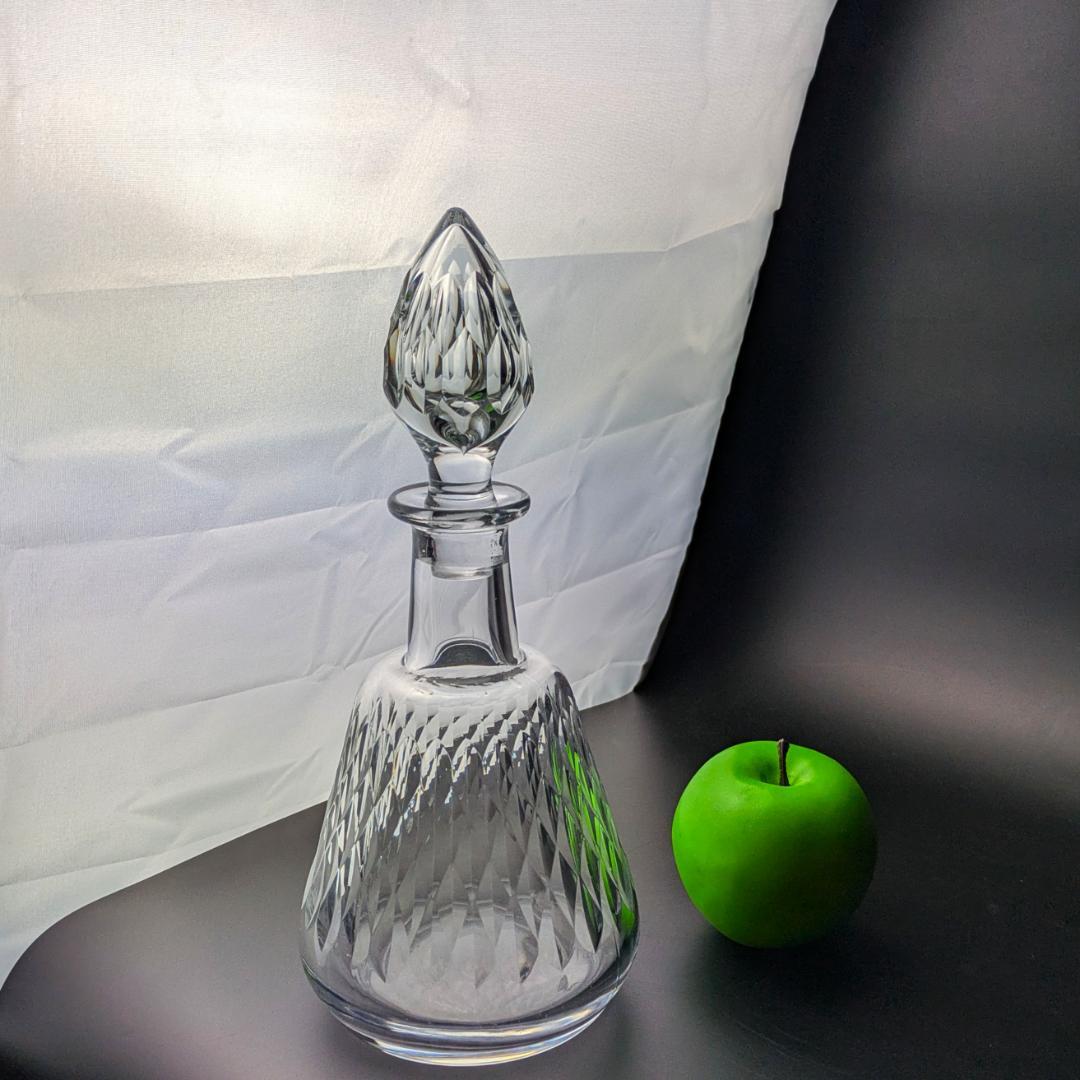 バカラ アルマニャック ダイヤカット デキャンタ 仏ヴィンテージ 刻印